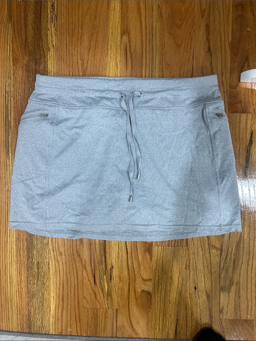Kyodan Heather Gray Athletic Skort with Drawstring Waist